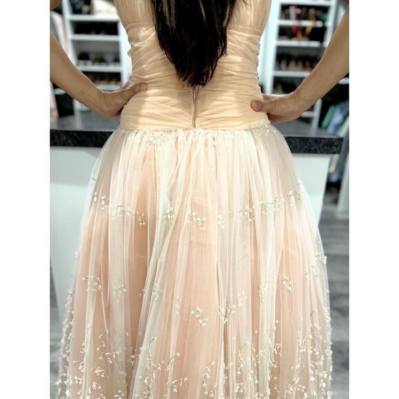 Soucy for Lara Helene Blush Formal Strapless Ball Gown $995 - Picture 9 of 12